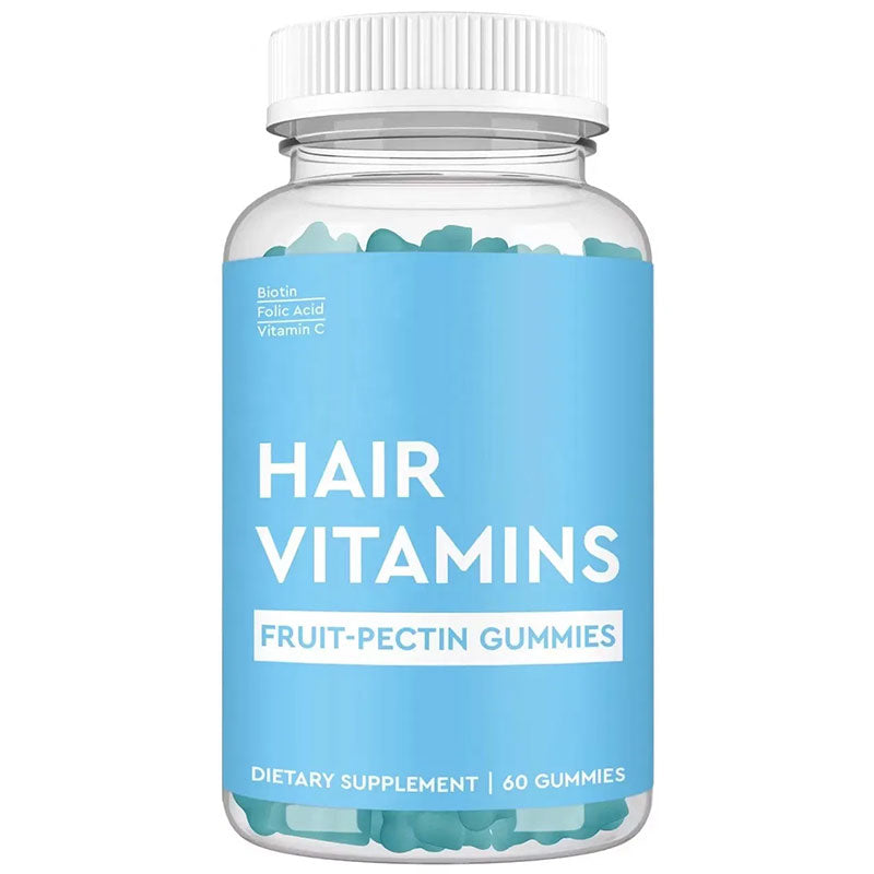 Hair gummies with biotin growth