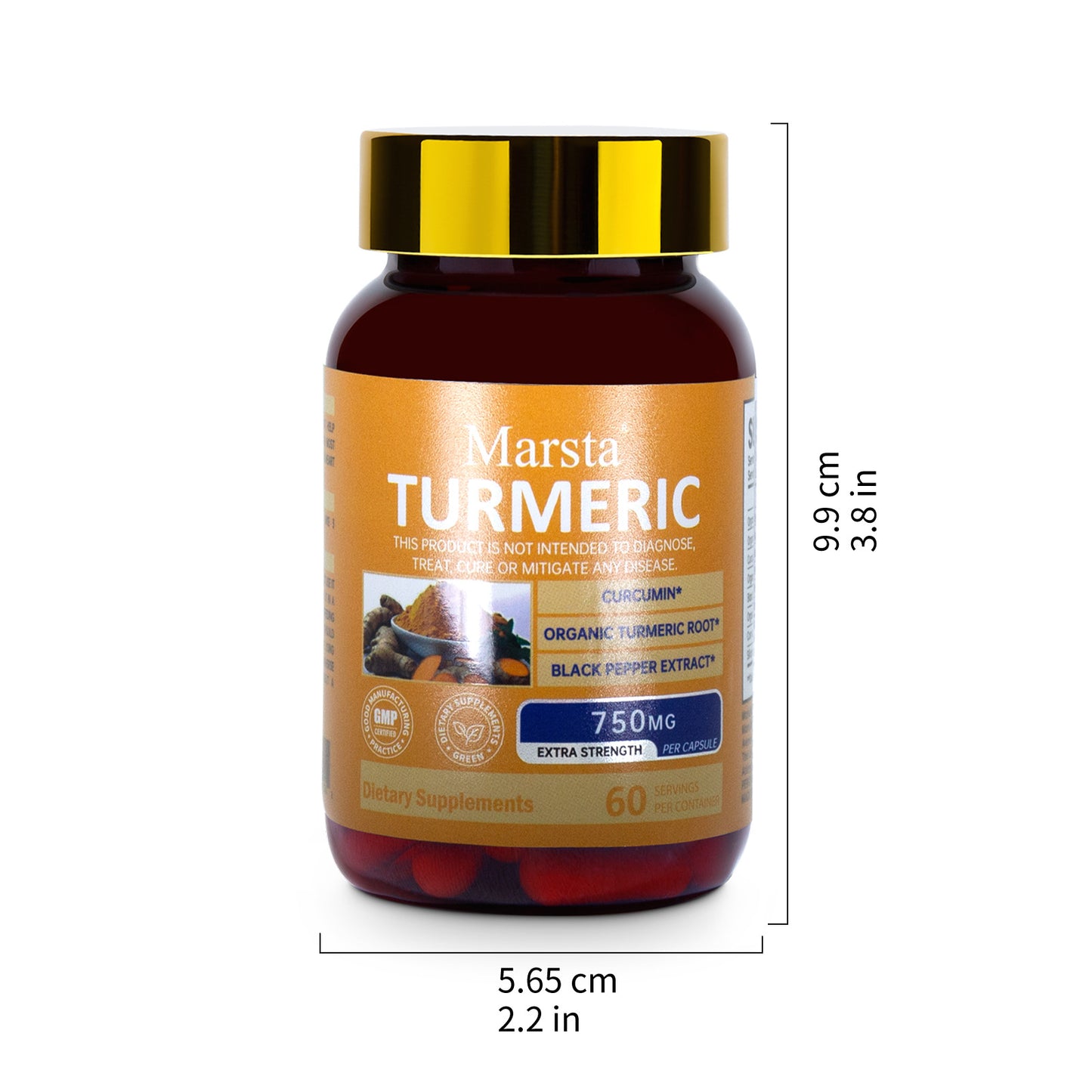 Curcumin Extract Capsules for Health Products